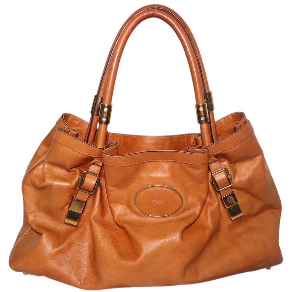 Chloé- Victoria Leather Tote Handbag Vintage